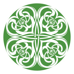 Stylized Celtic trinity knot, vector