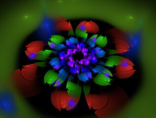 Imaginatory fractal background Image