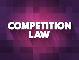 Competition Law text quote, concept background
