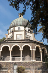 Church on the Mount of Beatitudes by the Sea of Galilee