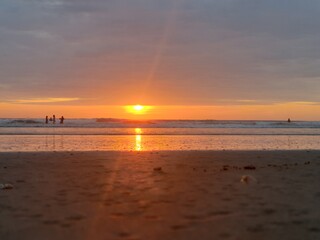 sunset at the beach
