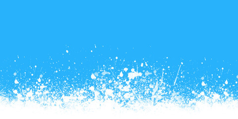 Modern poster fresh milk with splashes on a light blue background