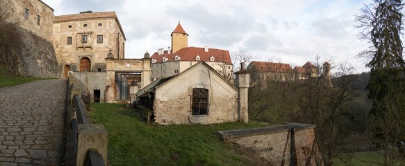 Gothic castle Veveří near Brno in the Czech Republic