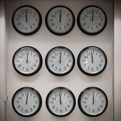set of clocks