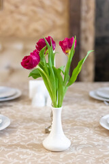 table decor with flowers