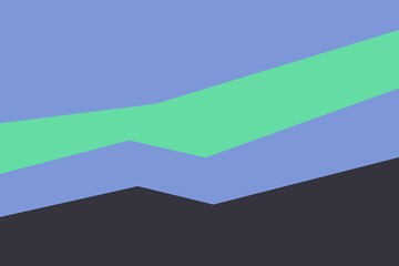 Obraz premium Blue sky. Green, blue and black mountains silhouette. Coniferous forest. Fir trees. Graphic design. Nature and ecology. Horizontal abstract texture. For social media, posters and post cards