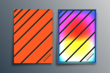 Gradient minimal line design for background, wallpaper, flyer, poster, brochure cover, typography, or other printing products. Vector illustration