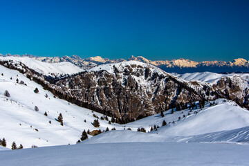snow-capped alps three