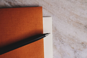 Pen and papers as office stationery