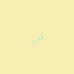 JD initial handwritten calligraphy, for monogram and logo