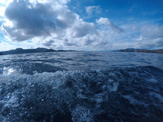 clouds over the sea