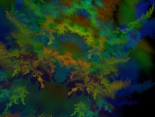 Imaginatory fractal background Image
