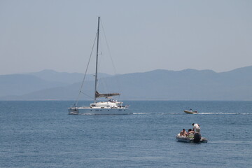 sailboat in the sea