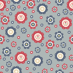 Floral seamless pattern. It can be used for wallpapers, wrapping, cards, patterns for clothes and other.