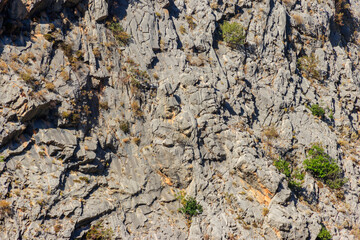 Natural texture of a mountain cliff rock for background