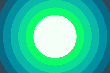 Abstract green colorful background with circles