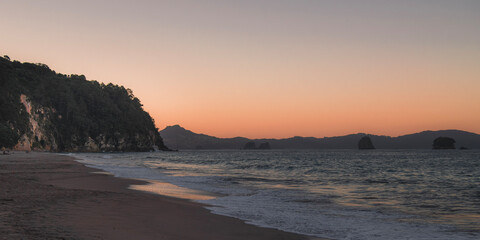 sunset over the river