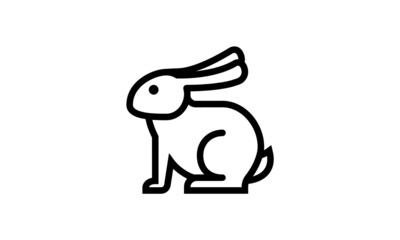 easter icon simple outline style black and white