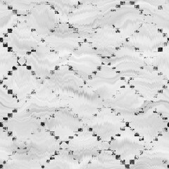 Black and white seamless abstract grunge texture. High quality illustration. Ornate glossy luxurious polished monochrome design for print and surface design. Modern textile art. Ink background.