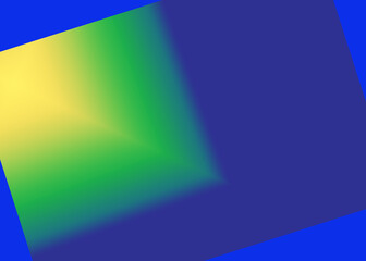 geometric shapes on a blue background