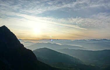 Fototapeta na wymiar Berchtesgaden Alps in Austria - summer mountains