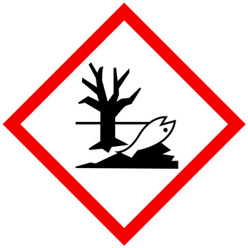 cartel peligro para el medio ambiente - agua contaminada