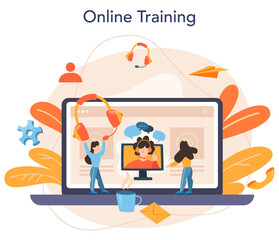 Professional consulting online service or platform. Idea of strategy