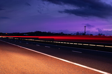motorway at night