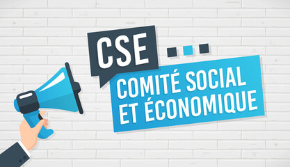 CSE - Comité social et économique - obrazy, fototapety, plakaty