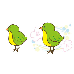 うぐいす　春　デフォルメ