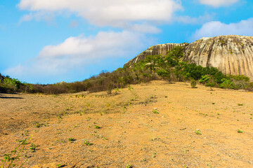 Vista de paisagem em clima seco