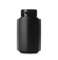 Bottle of personal hygiene product isolated on white