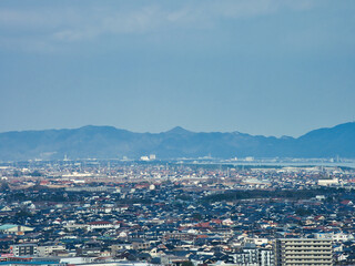 Fototapeta na wymiar 米子城址から観た景色