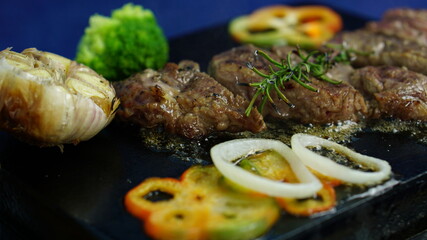 Vietnamese traditional dishes in a restaurant.