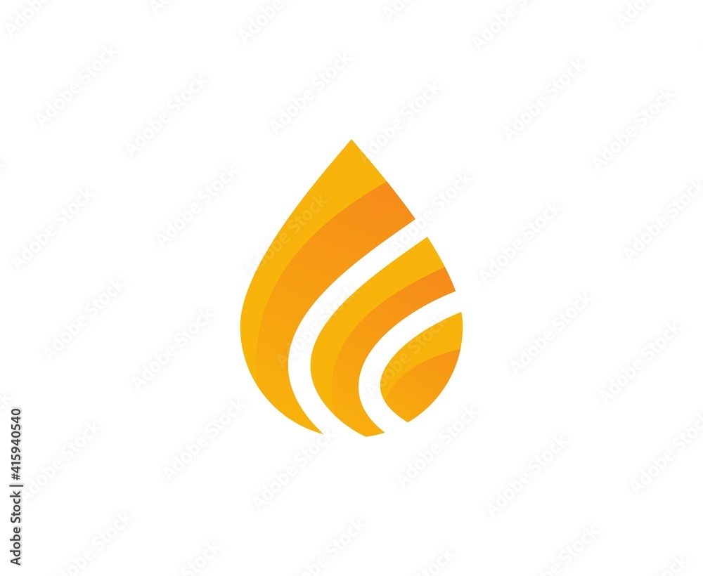 Wall mural Fire logo
