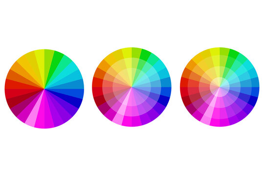 Color palette circle. Vector art illustration. abstract background. Stock image. EPS 10.
