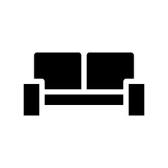 couch icon high quality black style pixel perfect
