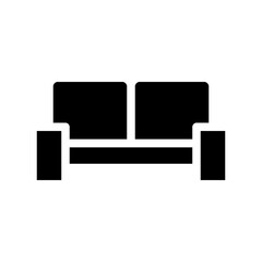 couch icon high quality black style pixel perfect
