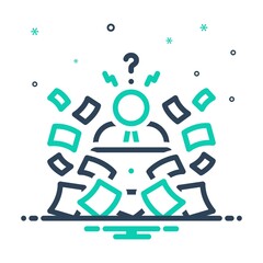 Mix icon for trouble