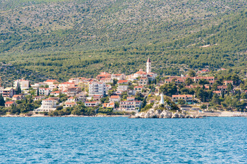 Fototapeta premium Croatia, Seget Vranjica on Dalmatian Coast near Trogir.