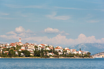 Croatia. Picturesque Seget Vranjica on Dalmatian Coast near Trogir.