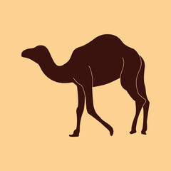 camel icon. animal sign. vector illustration