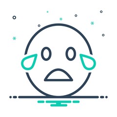 Mix icon for cry