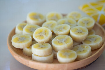 Delicious boiled banana are traditional food. Healthy snacks free of oil and fat, without seasonings and added ingredients.