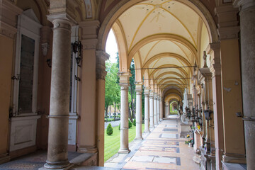 Croatia, Zagreb. Mirogoj Cemetery owned by city so all religions accepted. Designed by Hermann Bolle.