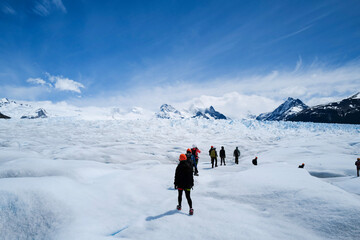 Fototapeta na wymiar glacier tour