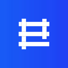 Letter E logo design template elements. vector illustration