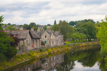 Obraz premium Located in the Lakes District of England, one finds the town of Windemere located on the beautiful Lake Windemere