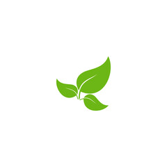 Green leaf ecology nature element vector icon, Leaf Icon, green leaf ecology nature element vector