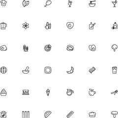 icon vector icon set such as: juice, syrup, clip art, form, ice, lemon, beer, mortar, baguette, medical, maker, chop, soda, whiskey, holiday, soup, mollusk, cooked, fungi, simple, sale, flavoring